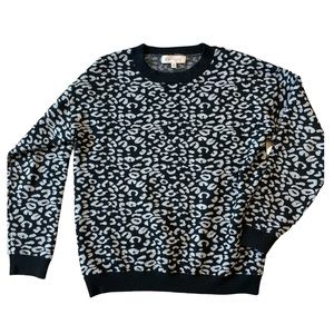 PHILOSOPHY Animal Print Crewneck Sweater